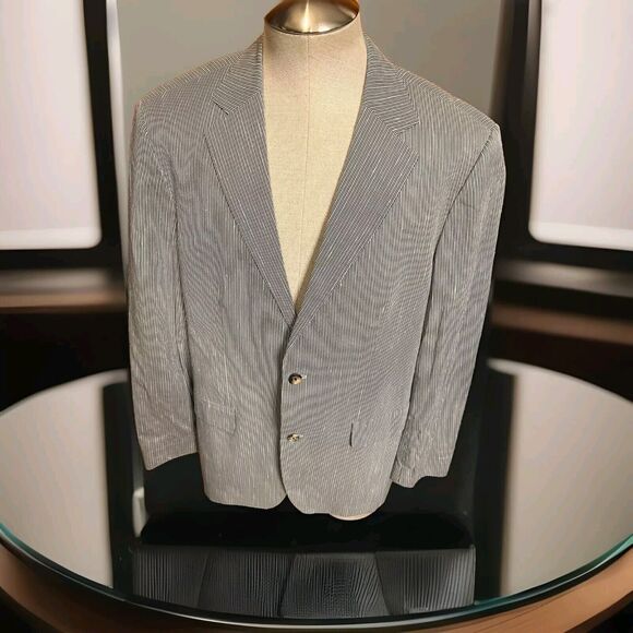 Hugo Boss Men's Blue Wool Sport Coat Blazer 42R